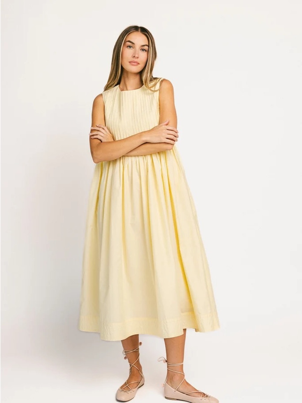 Zoco Heidi Dress in Butter Yellow
